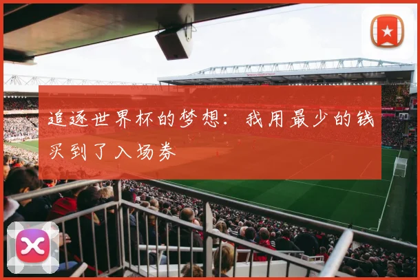 追逐世界杯的梦想：我用最少的钱买到了入场券