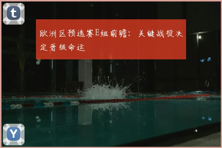 欧洲区预选赛E组前瞻：关键战役决定晋级命运